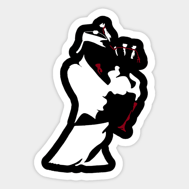 Bagpiper Original Sticker by Lonely_Busker89